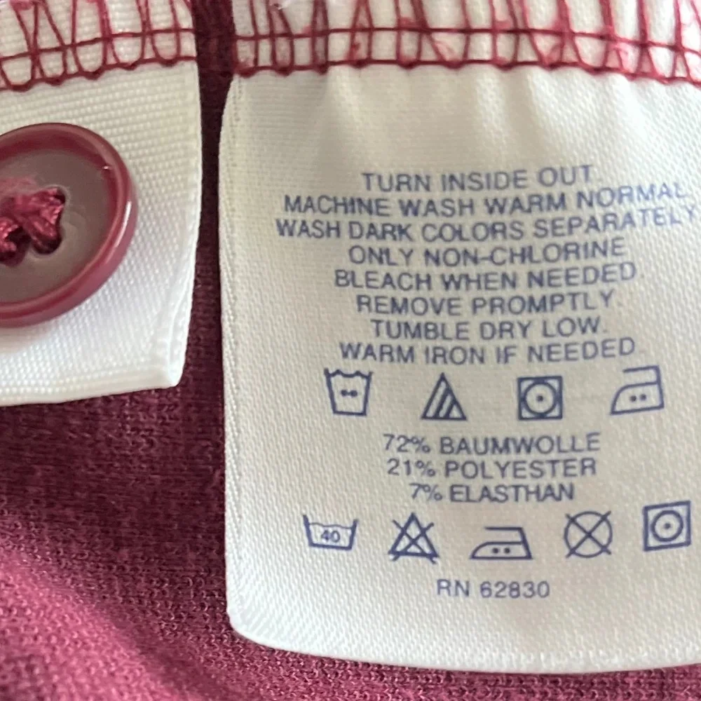 Lands' End Burgundy Cotton-Blend Corduroy Chore Jacket Sz 1X - Picture 6 of 7